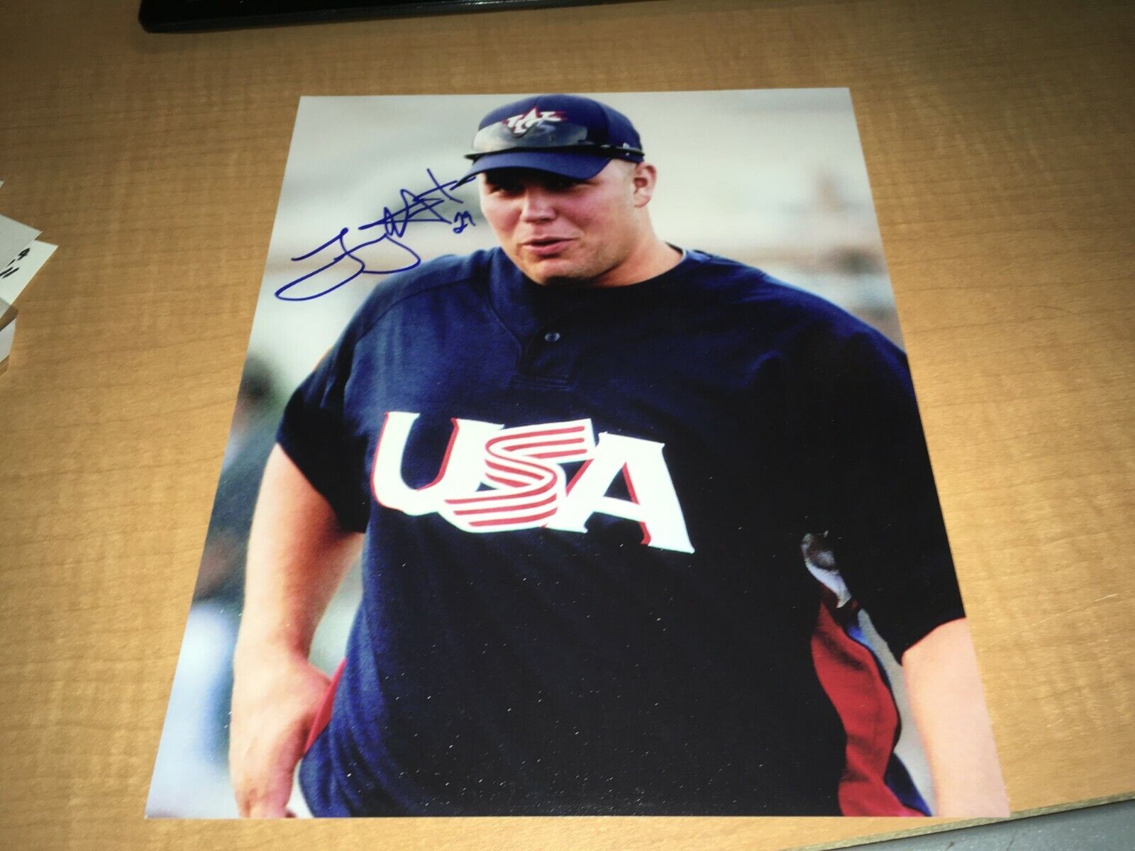 Tommy Hunter Team USA Signed Custom Made 8 x 10