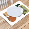 2Pcs Artistic Pattern Diamond Painting Placemat DIY Art Placemat for Table Decor