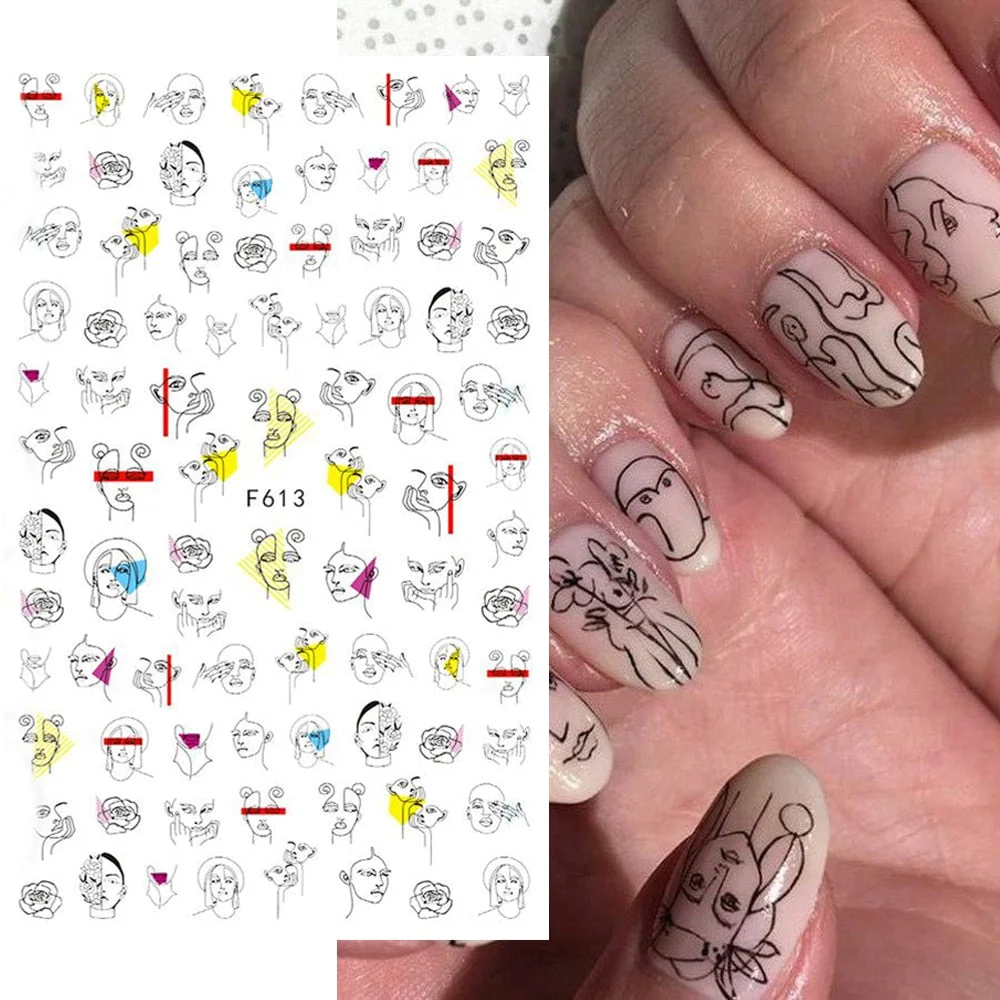 1PC Lemon Banana Nail Water Decals Watermelon Avocado Fruit Flower Leaf Water Transfer Sliders Nail Stickers For Nails Manicures-Nail Inspo