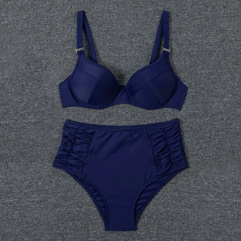 Swimwear Women Swimsuit Push Up Sexy Bikini 2021 Print Bikini Set Bathing Suit Two Piece Brazilian Beachwear Biquini Swimming XL