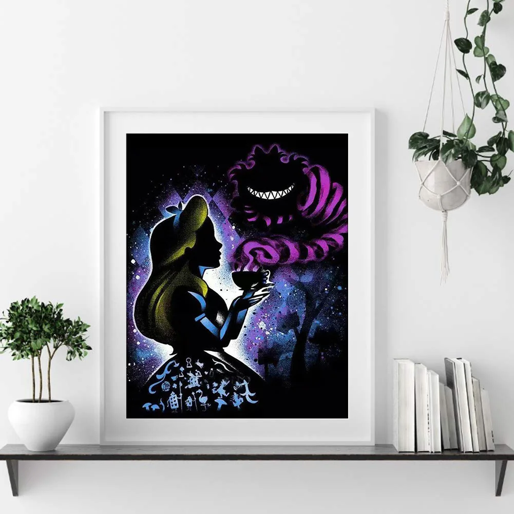 11CT Full Stamped Cross Stitch - Silhouette Series(Canvas|40*50cm)