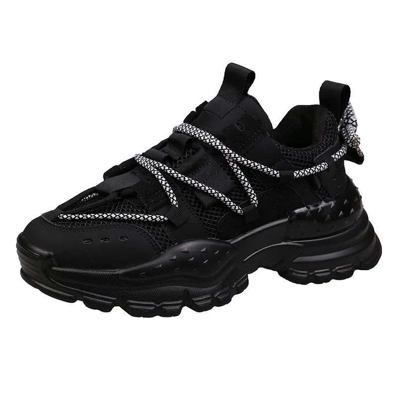 Fashion Blue Sneakers Women Spring 2021 PU Leather Ladies Platform Shoes Height Increasing Fashion Solid Color Chunky Sneakers