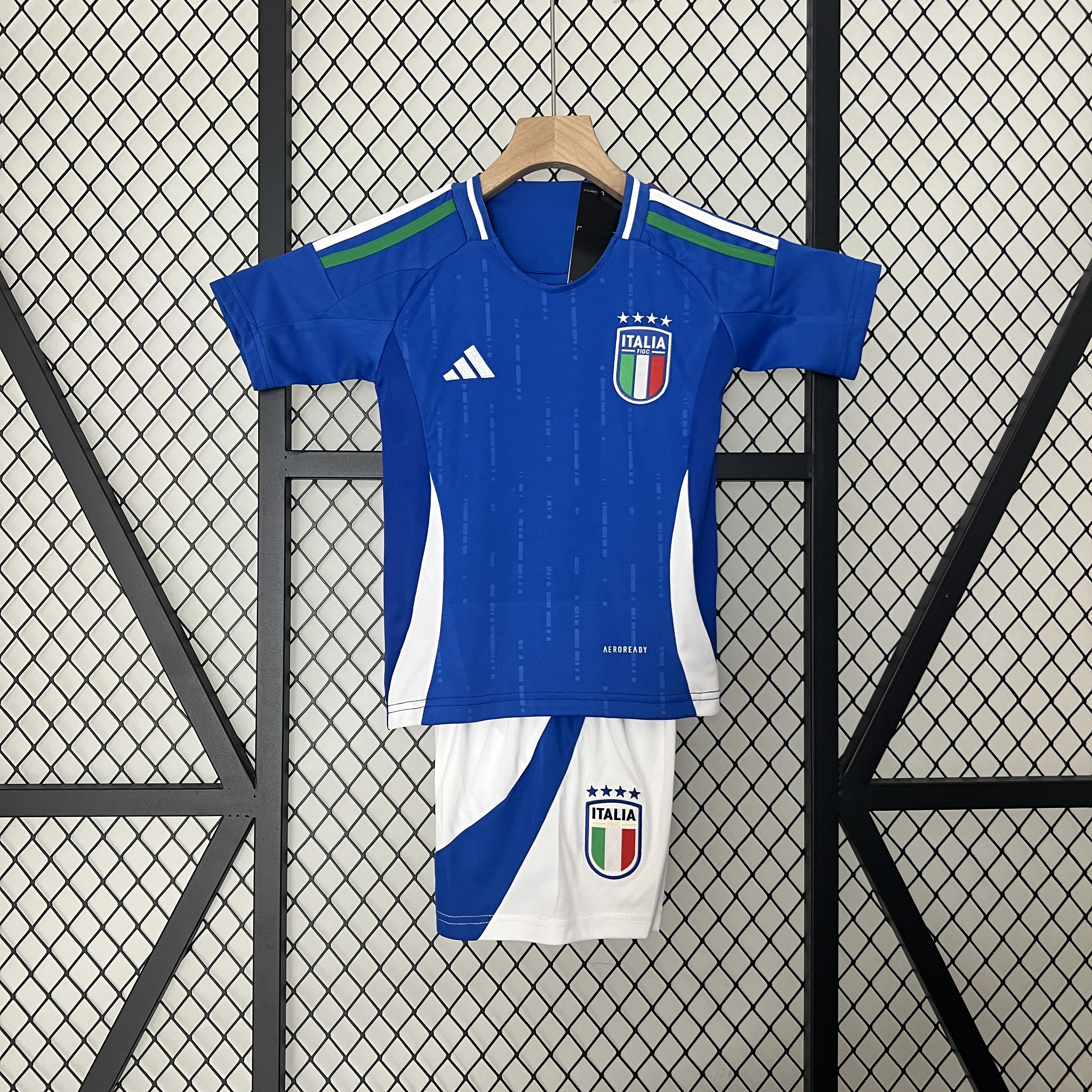 Italy 2024 Home Stadium Kids Kit