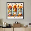 (US Only)Paint By Numbers Kit On Canvas DIY Sunflower Oil Picture Home Wall Decor 40x40cm