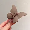 Pretty Butterfly Frosting Plain Color Hair Claw