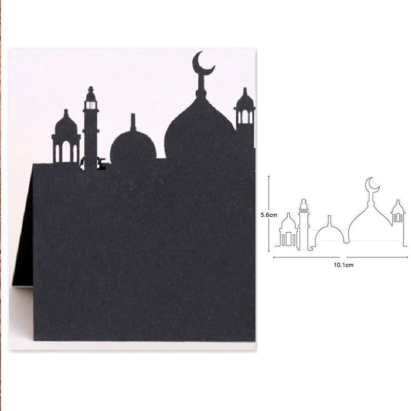 Christmas House Tree Metal Cutting Dies Stencils dies for DIY Scrapbooking Dies Decorative Embossing Die Cuts Paper Cards Making