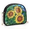 DIY sunflower shaped diamond painting one-shoulder chain lady bag