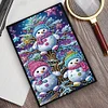Weihnachten Schneemann - 5D DIY Bastelnotizbuch
