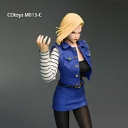 cdtoys m013 1/6 Scale Sexy Female Figure Accessory Android 18 V Head Best Skirt Set Femaleody Clothes Shoes Model for Fans-aliexpress