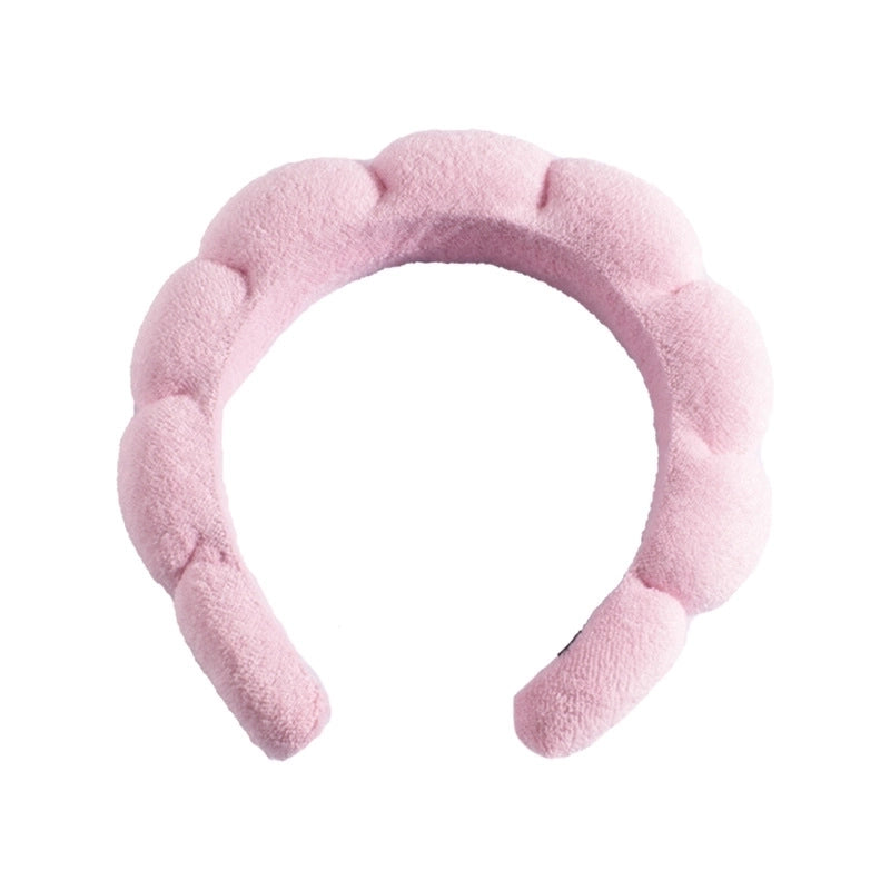 Minimalist Women’s Color Block Towel Velvet Spa Headband