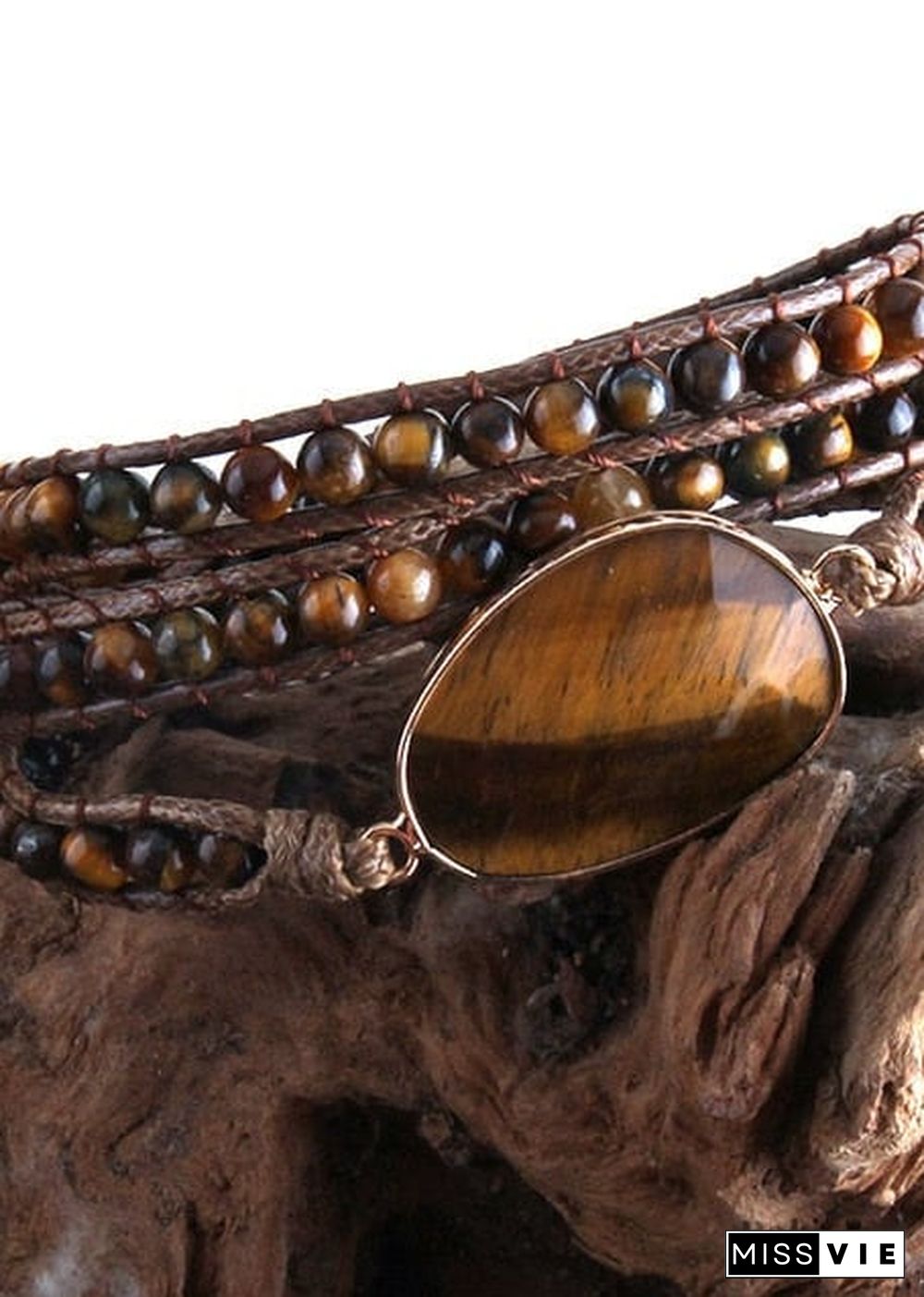 Boho Bracelet, RH 3 Layers Leather Wrap Bracelet, Natural Stones, Blue, Rose, Purple