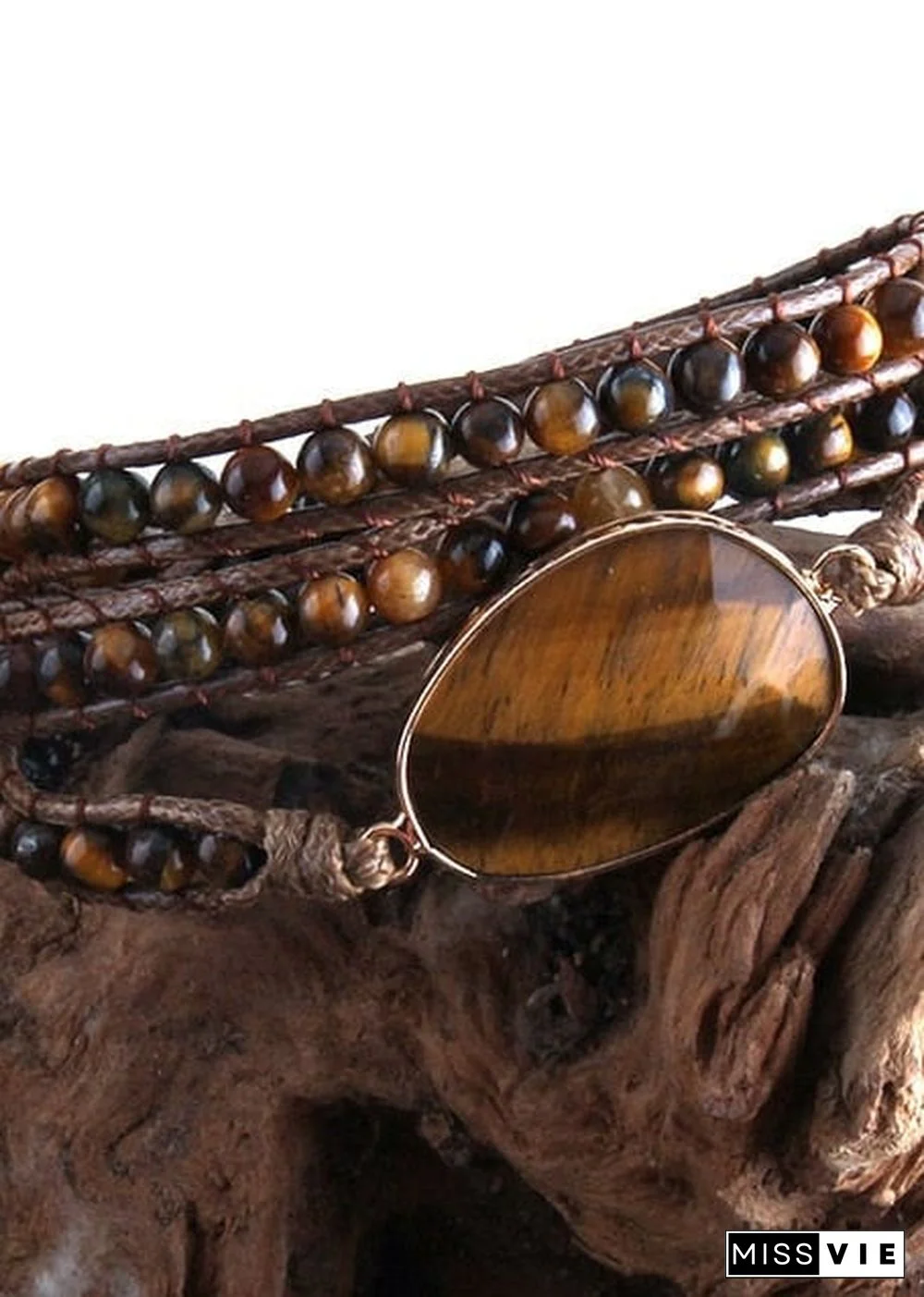 Boho Bracelet, RH 3 Layers Leather Wrap Bracelet, Natural Stones, Blue, Rose, Purple