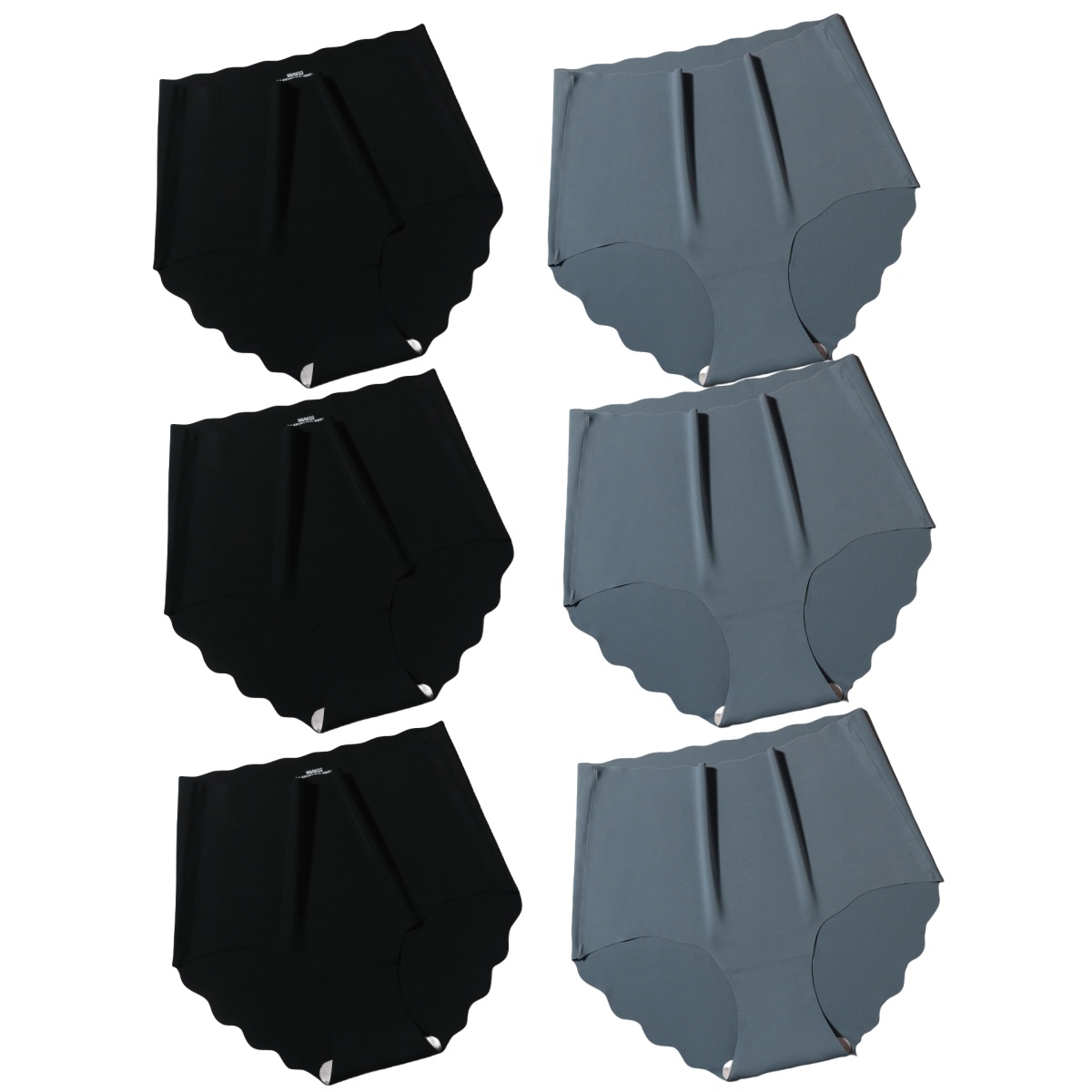 Akayes 6Pcs/set Seamless Panties Women Invisible Briefs Female Underpants Ultra-thin Silky Underwear High Waist Panties Lingerie
