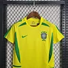 2002 Retro Brazil Home Football Shirt Kids Size 1:1 Thai Quality