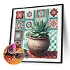 Aloe Mandala-Perceuse Ronde Peinture Diamant-30*30CM