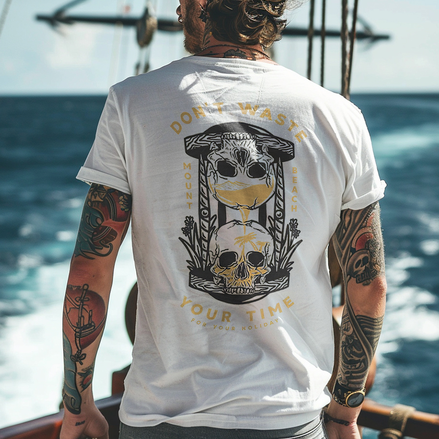 Men's Print Don't Waste Your Time Tee / Rvogue / Rvogue