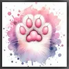 Cat Paw-18CT Stamped Cross Stitch 20*20cm tapestrymarket