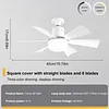 Socket Fan Light with Remote Screw in Ceiling Fan in Light Socket for Bedroom