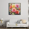 (Big Size)[Brand]Dahlia - 14CT Stamped Cross Stitch - 75*75cm - Flower Natural