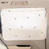 Car Sun Shield Tulip Floral Car Side Window Privacy Curtain