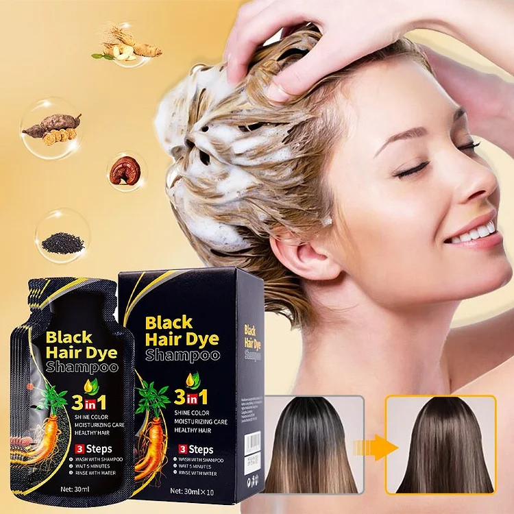 Shampoo de Tintura de Cabelo com Bolhas Vegetal
