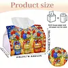 (24cm)Diamond Art Tissue Box DIY PU Napkin Cover for Home(god bless america)