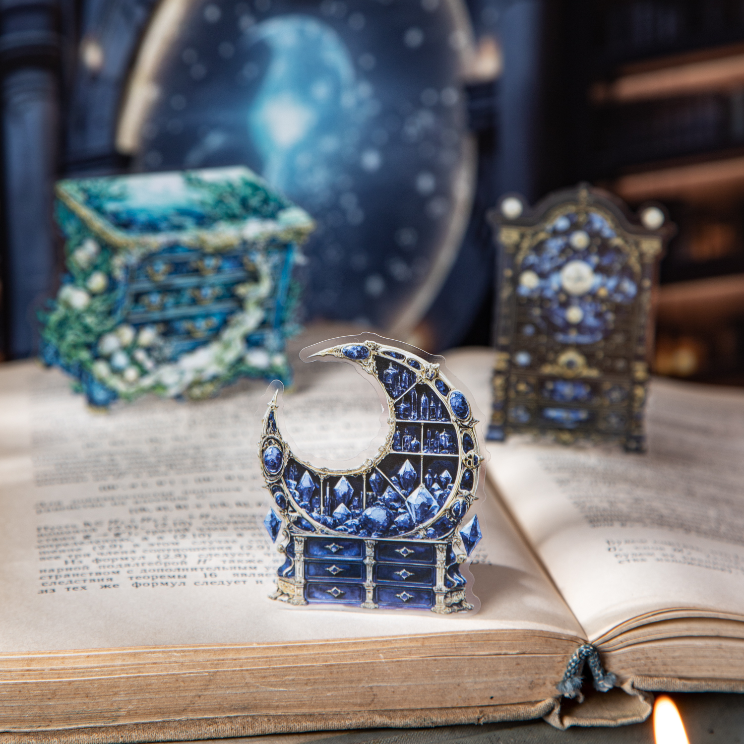 PET 스티커 - 매직 캐비닛 시리즈 빈티지 식물