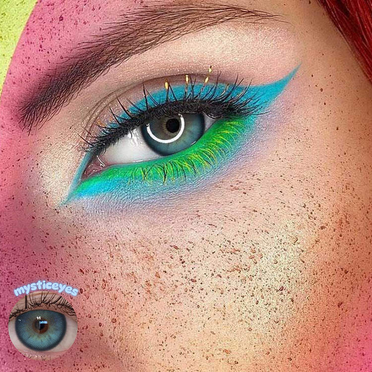 【NEW】Miracle Night Emerald Spell Blue Green Colored Contact Lenses