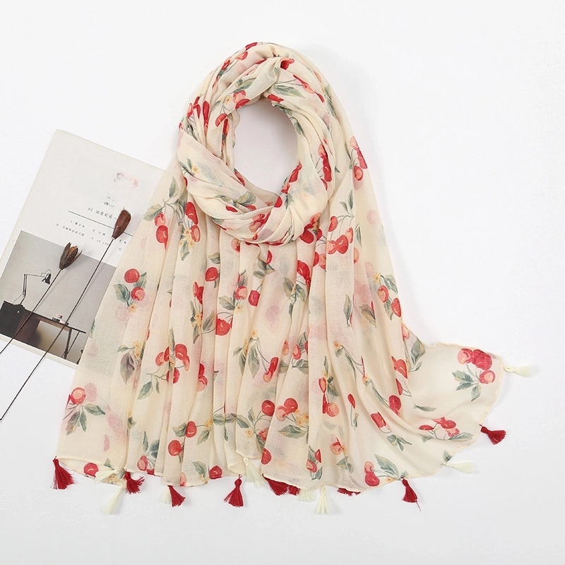 Women’S Bohemian Geometric Cotton And Linen Scarf