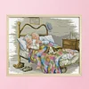 Old Couple-14CT Counted Cross Stitch Kit(44*36cm)