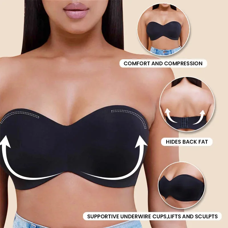 ®Full Support Non-Slip Convertible Bandeau Bra