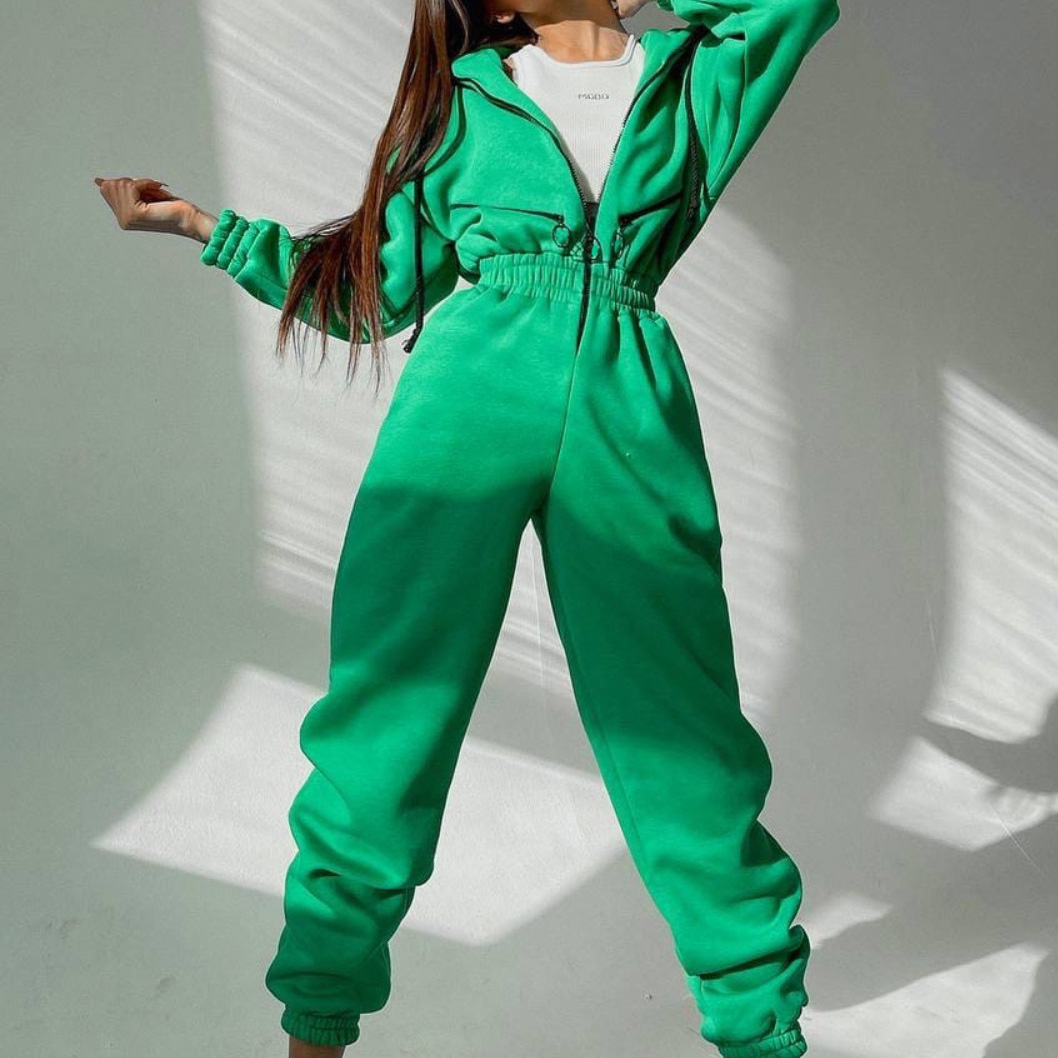 Women's Athletic Hooded Jumpsuit