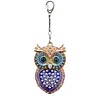 1PC, porte-cl&eacute;s DIY 3D en diamant avec boucle homard, porte-cl&eacute;s double face en diamant avec cha&icirc;ne &agrave; ressorts, mosa&iuml;que de diamants en cristal &agrave; ressorts, cadeau unique fait main