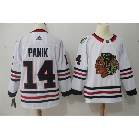 Men's  Chicago Blackhawks #14 Richard Panik White Stitched NHL Jersey