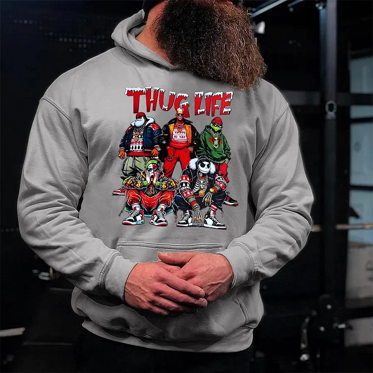 Official Thug Life Movie Characters Santa Claus Friends Merry Christmas shirt