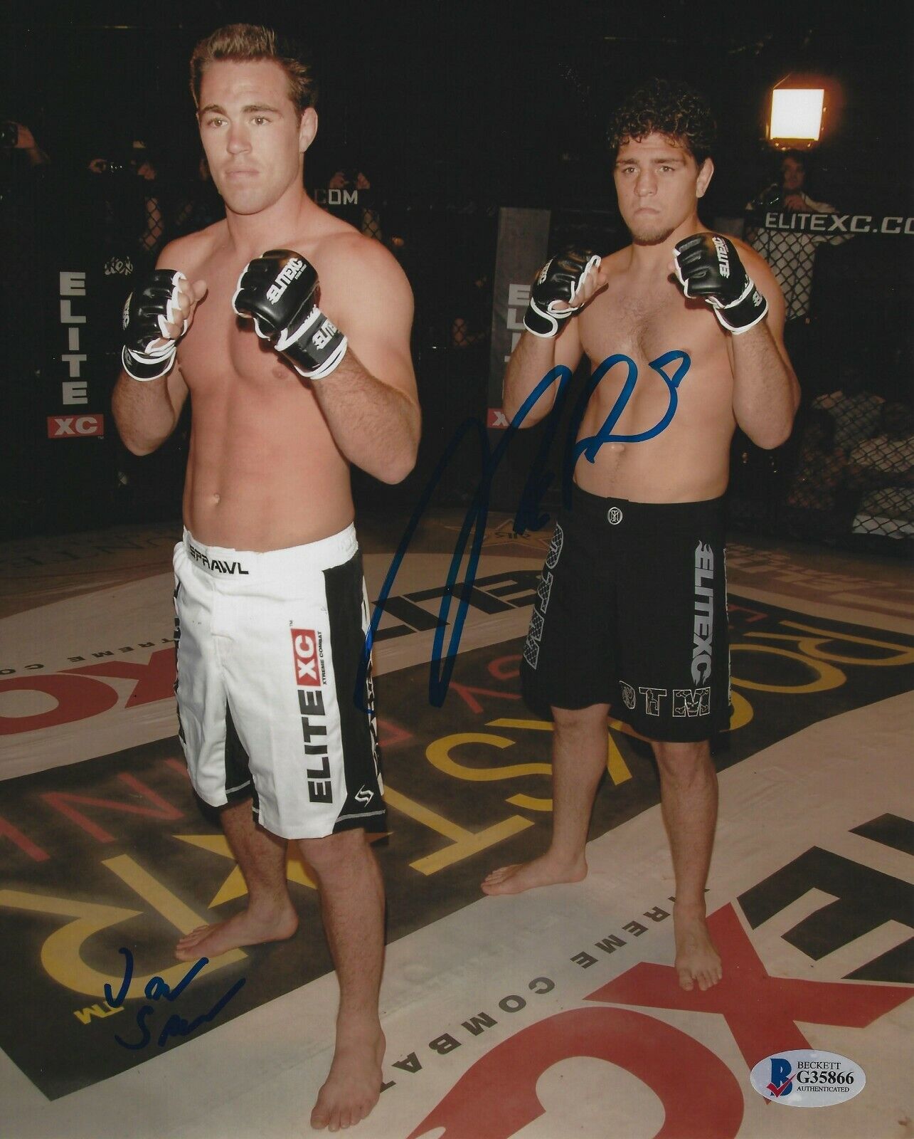 Nick Diaz & Jake Shields Signed 8x10 Photo Poster painting BAS Beckett COA UFC EliteXC Autograph