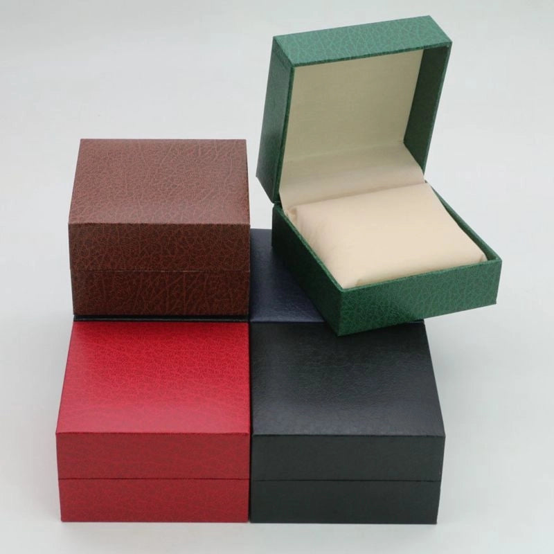 1 Piece Pu Leather Basic Indoor Home Solid Color Watch Box