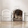 Pet Door, Cat Door, Side Opening with Handle, Lockable, Easy Installation, Suitable for Cats Up to 9 kg/20 lbs