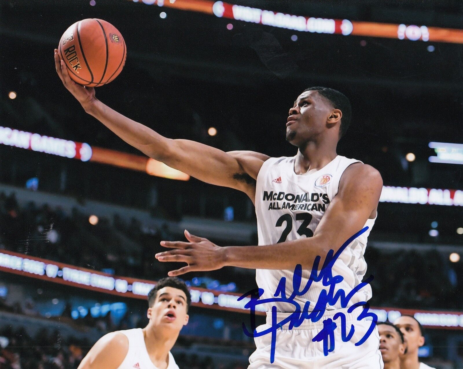 BILLY PRESTON signed (KANSAS JAYHAWKS) basketball 8X10 Photo Poster painting *PROOF* W/COA #1