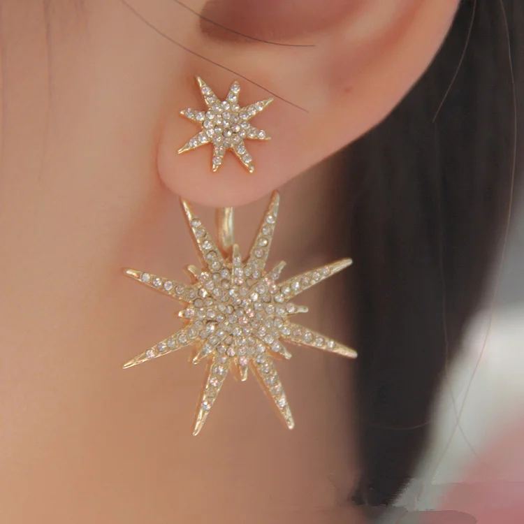 Fashion Snowflake Rhinestone Earrings (Only One Piece)