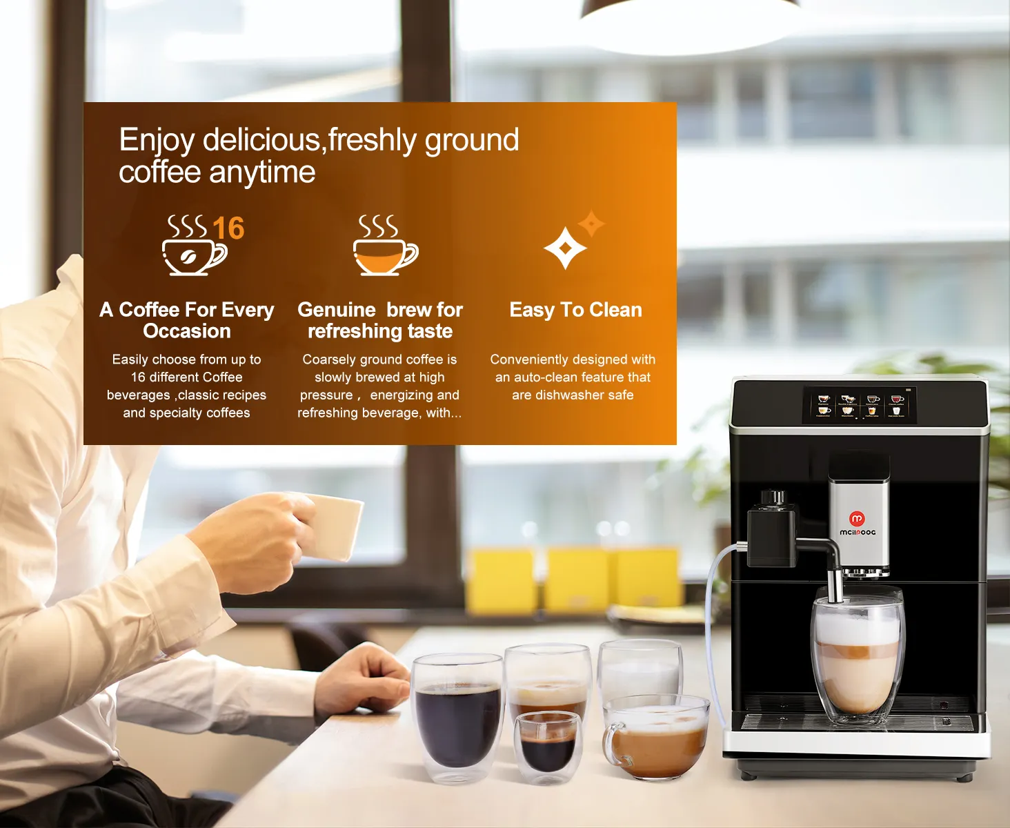 Super-Automatic Coffee Machine With Smart Touch Screen| Best