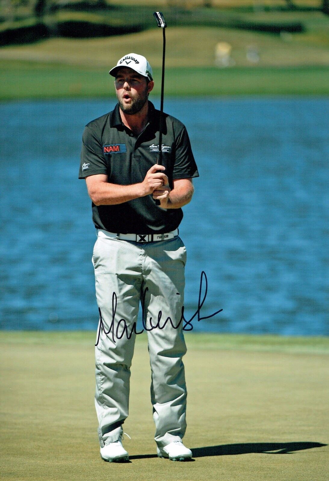 Marc LEISHMAN Signed 12x8 Photo Poster painting 3 PGA Tour Golf Winner Autograph AFTAL COA