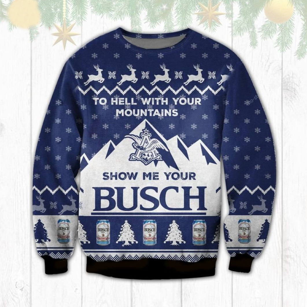busch latte christmas sweater