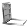 [US Local Warehouse] Stainless Steel Manhole Cover 26.97x23.62in Access Hatch Door with Handle Septic Tank Lid for Cellars Basement Patio Yard Window Well