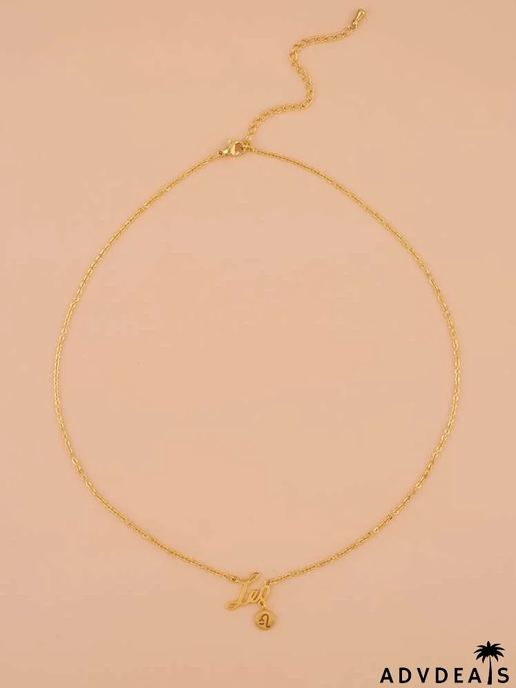 Constellation Letter Charm Necklace