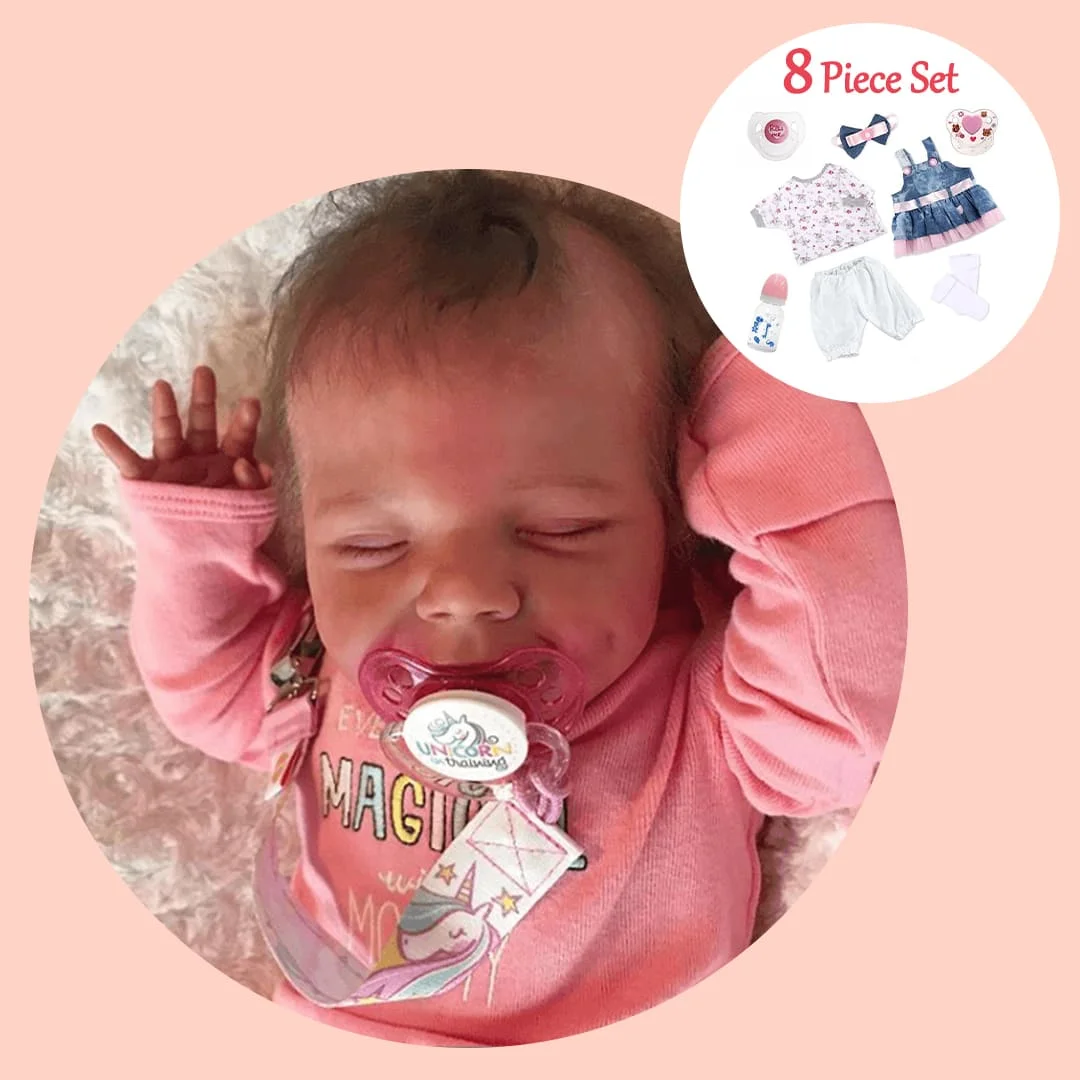 [New April Smiling]12'' Truly Preemie Lifelike Soft Sleeping Silicone Reborns Newborn Baby Girl Dolls -Creativegiftss® - [product_tag] RSAJ-Creativegiftss®