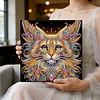 Framed Diamond Painting - Special Shaped - Cat (25x25cm)