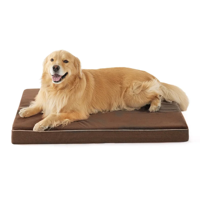 Memory Foam Dog Bed for Extra Large Dogs - Orthopedic Waterproof Dog Bed for Crate with Removable Washable Cover
