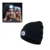 Bonnet Hiver Led Avec Lampe Frontale Intégrée 