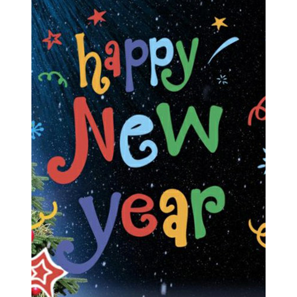 

New Year Letter - Round Drill Diamond Painting - 35*45CM, 501 Original